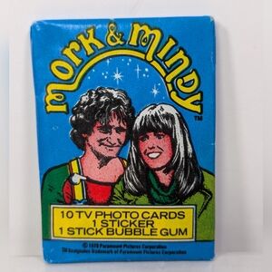 Vtg 1979 Topps Mork & Mindy Trading Card Pack